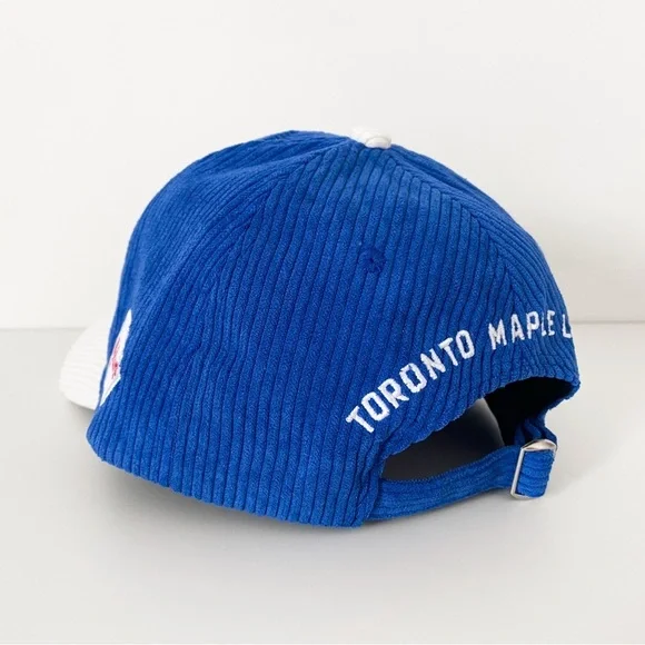 Toronto Maple Leafs Corduroy Hat x Molson – Adjustable Unisex, Blue and White - Picture 5 of 8